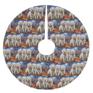 Coton De Tulear Halloween Spooky Kerstboom Rok