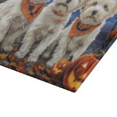 Coton De Tulear Halloween Spooky Snijplank (Hoek)