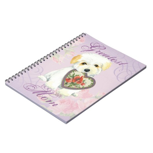 Coton de Tulear Heart Mam Notitieboek (Linkerzijde)