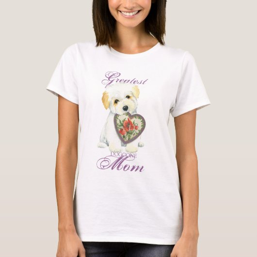 Coton de Tulear Heart Mam T-shirt (Voorkant)