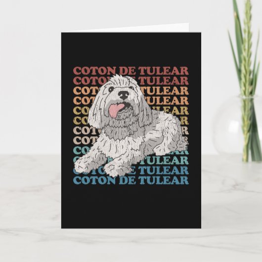 Coton de Tulear | Hond Owner Coton de Tulears Kaart (Voorkant)