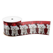 Coton de Tulear Hond Vakantie Plaid Grappige Kerst Lint (Spoel)