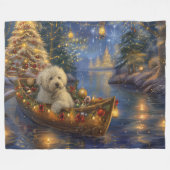 Coton de Tulear Kerstvakantie Fleece Deken (Voorkant (Horizontaal))