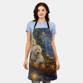 Coton de Tulear Kerstvakantie Schort (Gedragen)