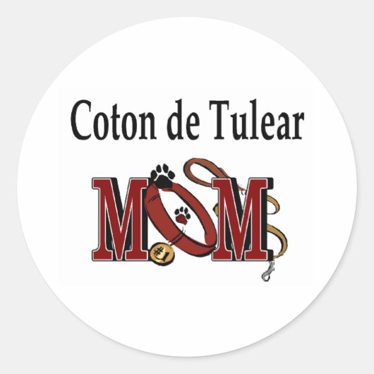 Coton De Tulear Ma Sticker (Voorkant)