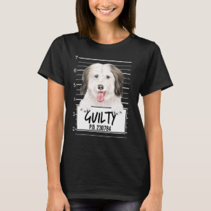 Coton De Tulear Mugshot Guilty Dog T-shirt