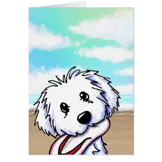 Coton de Tulear Note Kaart (Voorkant)