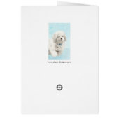 Coton de Tulear Painting - Cute Original Dog Art (Achterkant)