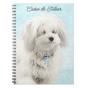 Coton de Tulear Painting - Cute Original Dog Art Notitieboek