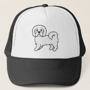 Coton De Tulear Schattige Cartoonhond Illustratie Trucker Pet