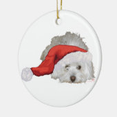 Coton de Tulear - Wachten Keramisch Ornament (Links)
