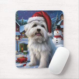 Coton De Tulear Winter Wonderland Kerstvreugde Muismat