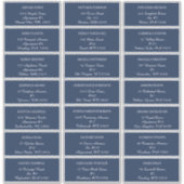 Coton d'Eucalyptus | étiquettes de adresse invités (Devant)