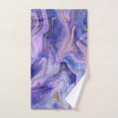 Coton Filé Éthéré Marbré Aquarelle Fantastique (Serviette à main)