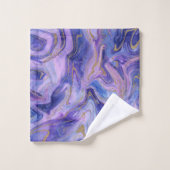 Coton Filé Éthéré Marbré Aquarelle Fantastique (Gant de toilette)