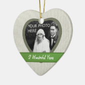 "Coton" Look 2e anniversaire Mariage ornement (Gauche)