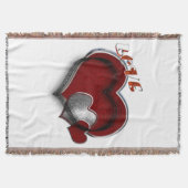 Coton magique Coeur Jetez la couverture Version 2 (Devant)