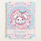 Coton Personnalisé Candy Kawaii Bunny Dot Mandala (Devant)