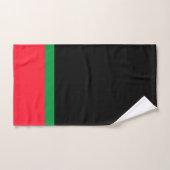 Coton rouge blanc vert peluche (Serviette à main)