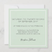 Coton rustique Sud et Faire-part de mariage bois (Dos)