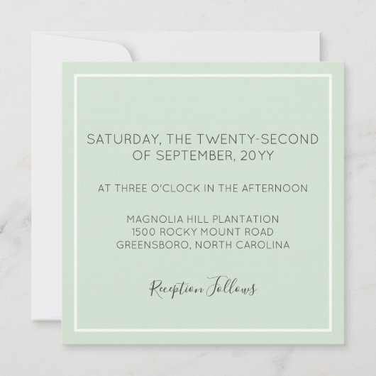 Coton rustique Sud et Faire-part de mariage bois (Dos)