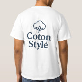 Coton Stylé – French Minimalist Fashion T-Shirt  (Dos)