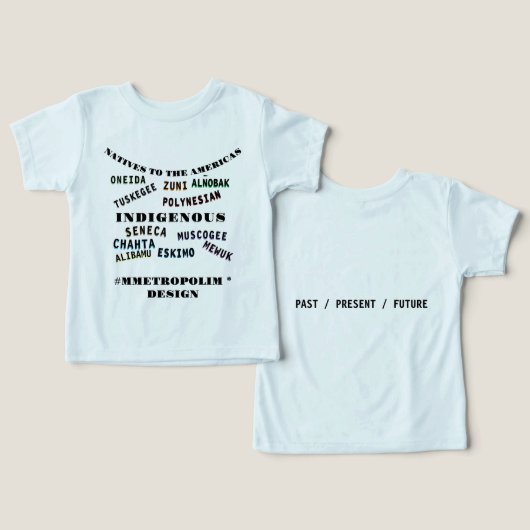 COTON—UNISEX 2-5T *NOMS DES AMÉRICAINS NATIFS (Design Recto & Verso)