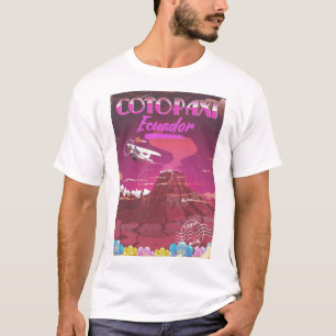 Cotopaxi, Ecuador AIR MAIL-reisposter T-shirt