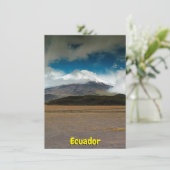 Cotopaxi, Ecuador-kaart (Staand voorkant)