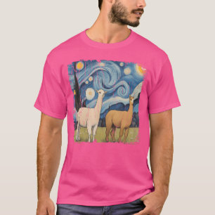 Cotopaxi Sterrennacht Artwork Llama National Park T-shirt