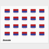 Cotopaxi vlag met naam ronde sticker (Vel)