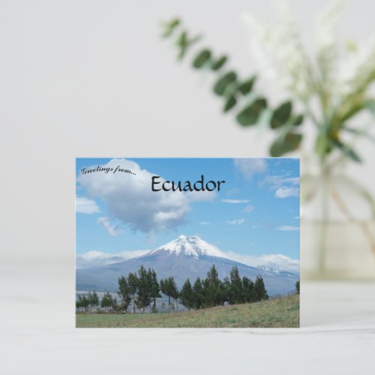 Cotopaxi Volcano Ecuador Briefkaart (Staand voorkant)