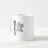 Cotravailleur de machine à café Mug drôle (Devant gauche)