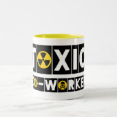 Cotravailleur toxique B/Y Mug (Centre)
