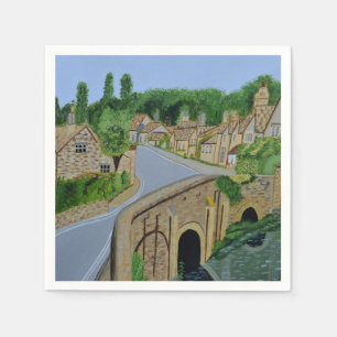 Cotswold village Angleterre serviettes en papier