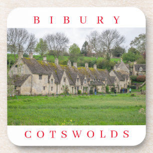 Cotswolds Bibury Arlington Row uitzicht onderzette Bier Onderzetter