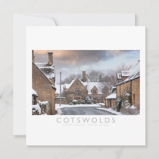 Cotswolds Feestdagenkaart (Voorkant)