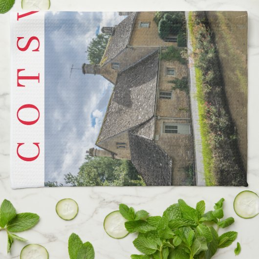 Cotswolds Lower Slaughter serviette à thé (Plié)