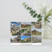 Cotswolds place collage texte carte postale (Debout devant)