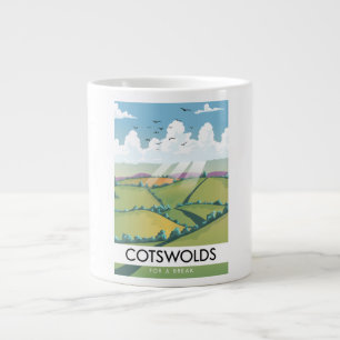 Cotswolds voor een pauze. extra grote beker