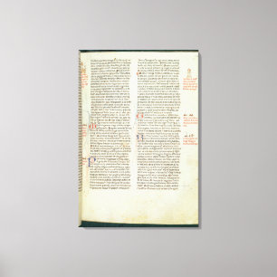 Cott Nero D II f.114 Adrian IV Canvas Afdruk