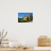 Cottage anglais avec affiche de jardin (Cuisine)