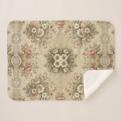 Cottage Bloementradities Sherpa Deken (Voorkant (horizontaal))