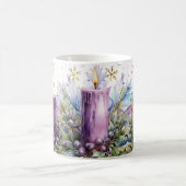 Cottage Bougie violette Noël Mug (Centre)
