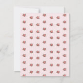 Cottage Chic Baby Girl Faire-part de naissance (Dos)