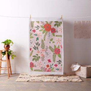Cottage Chic Floral Pattern Stof