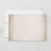 Cottage Chic Hydrangea Mariage Carte RSVP (Dos)