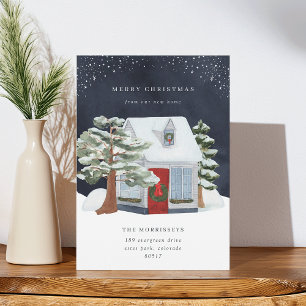 Cottage de Noël Faire-part de déménagement