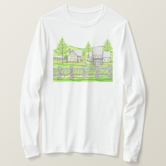 Cottage Farm Tshirt à manches longues (Design devant)