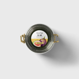 Cottage Fig Jam Deksel Label Sticker